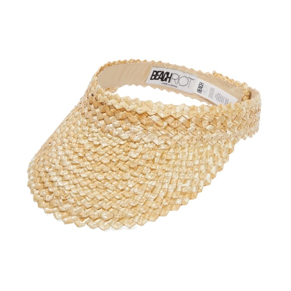 NEW Beach Riot Straw Visor NWT Sealed - Picture 1 of 4